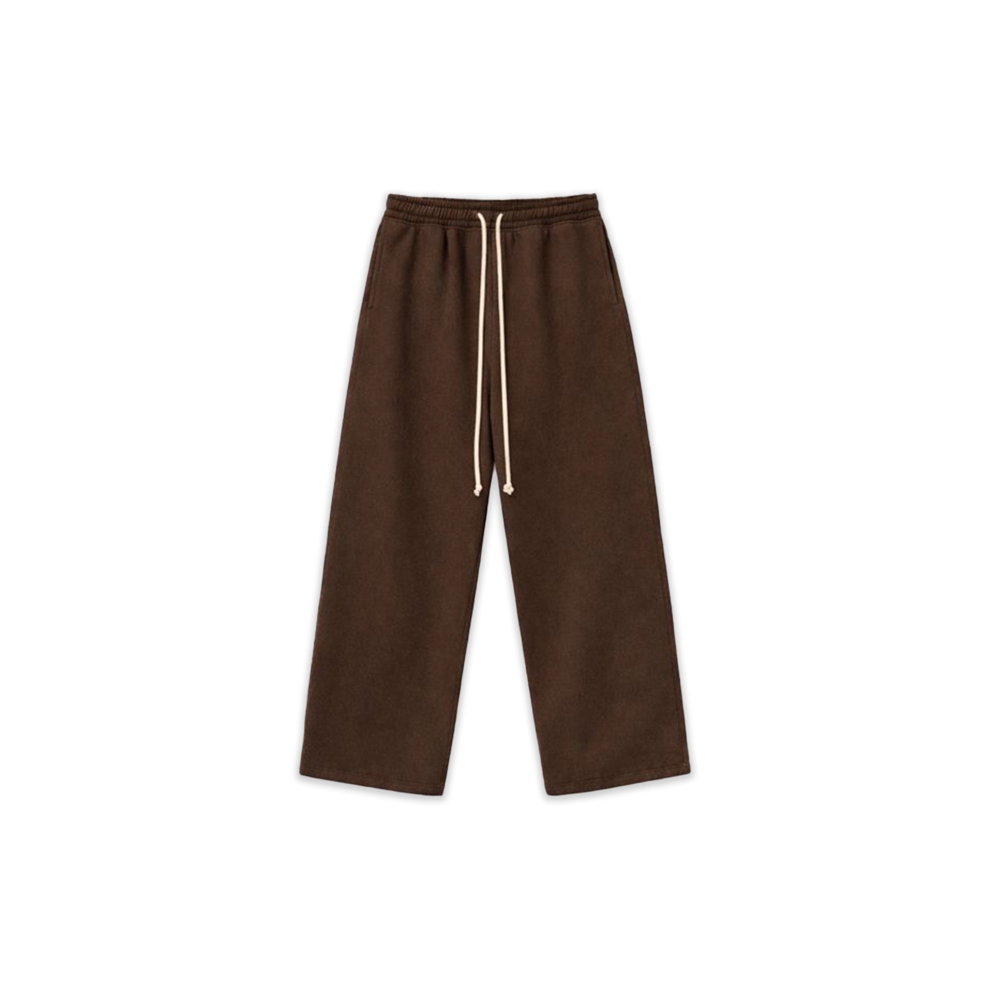 Wide Leg Sweatpants – Dark Brown