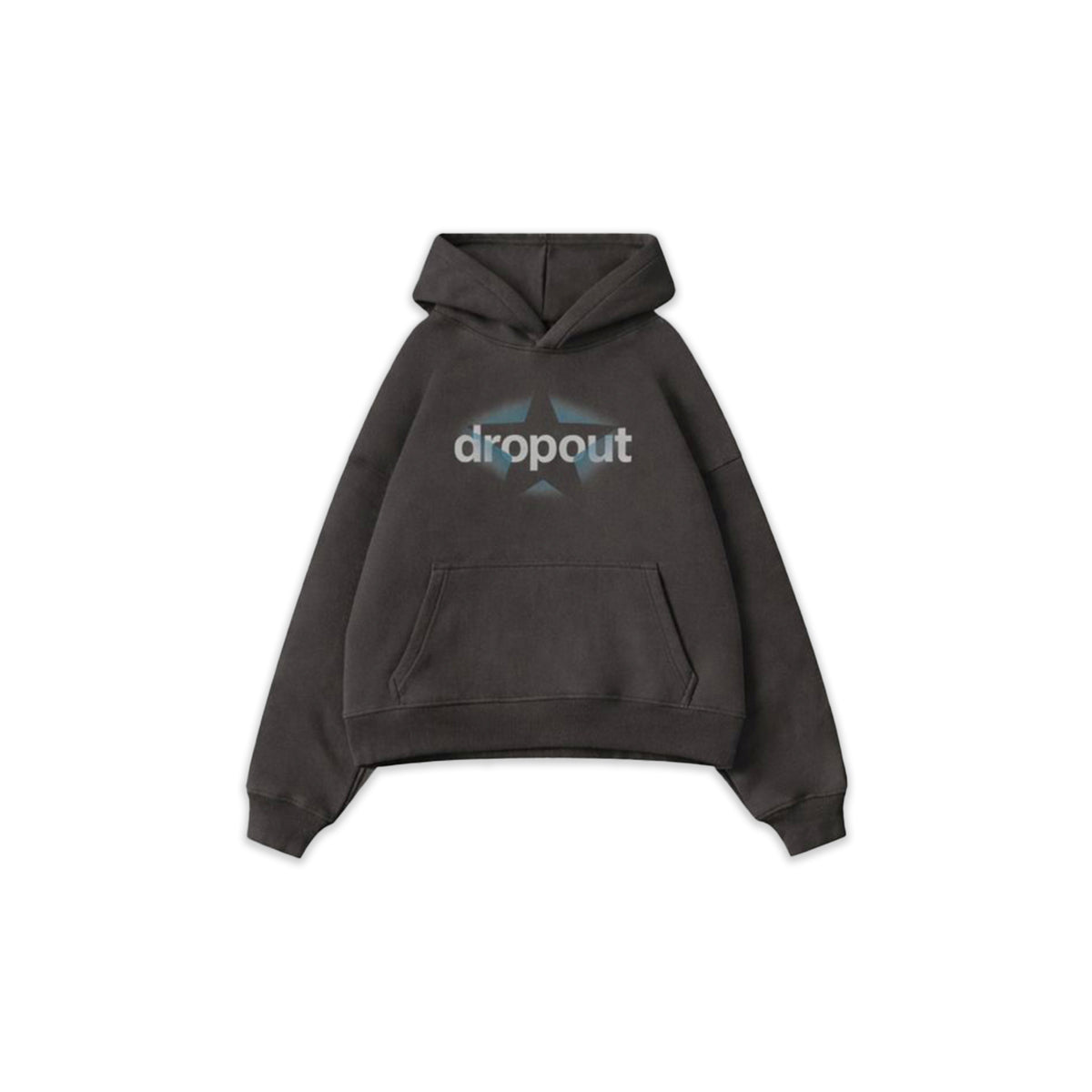 Oversized Hoodie – Charcoal Wash