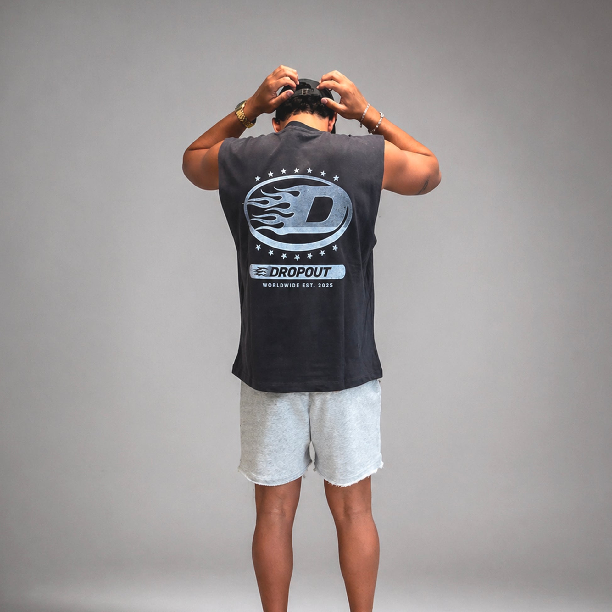 Washed blue - Oversized Tank