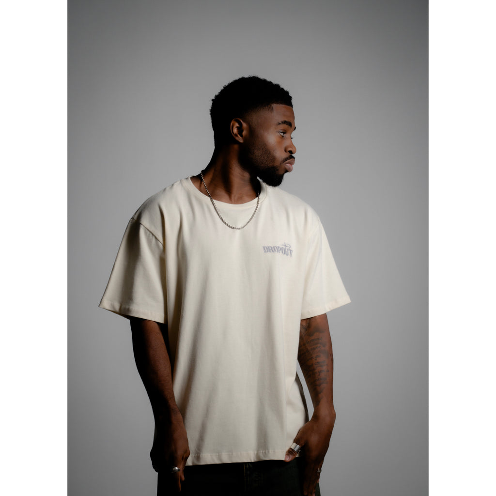 VINTAGE WHITE · OVERSIZED TEE