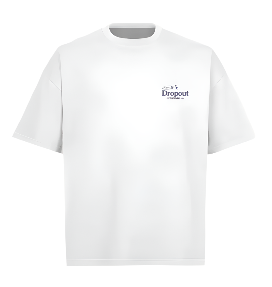WHITE OVERSIZED TEE