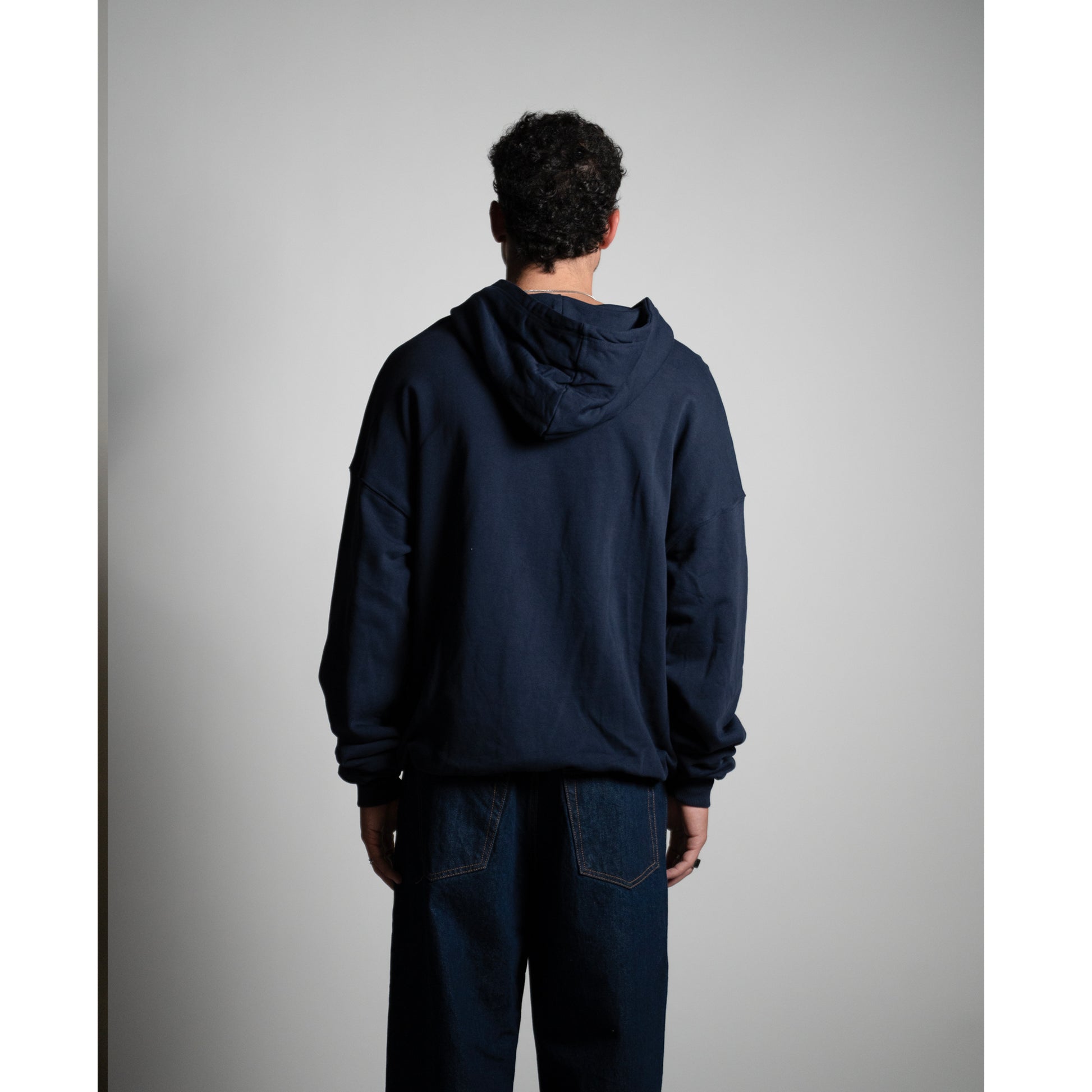 Oversized Hoodie – Navy Blue