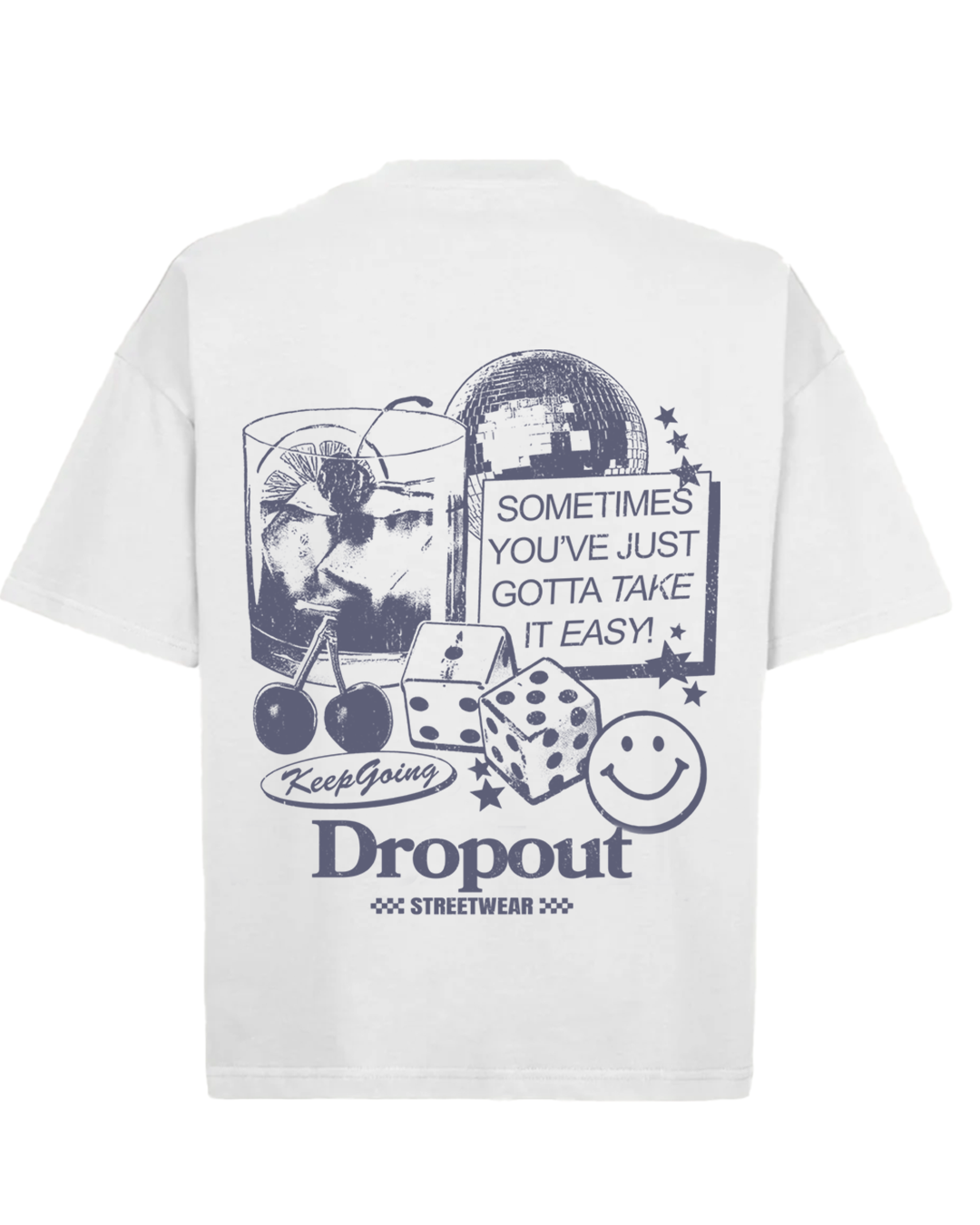 WHITE OVERSIZED TEE