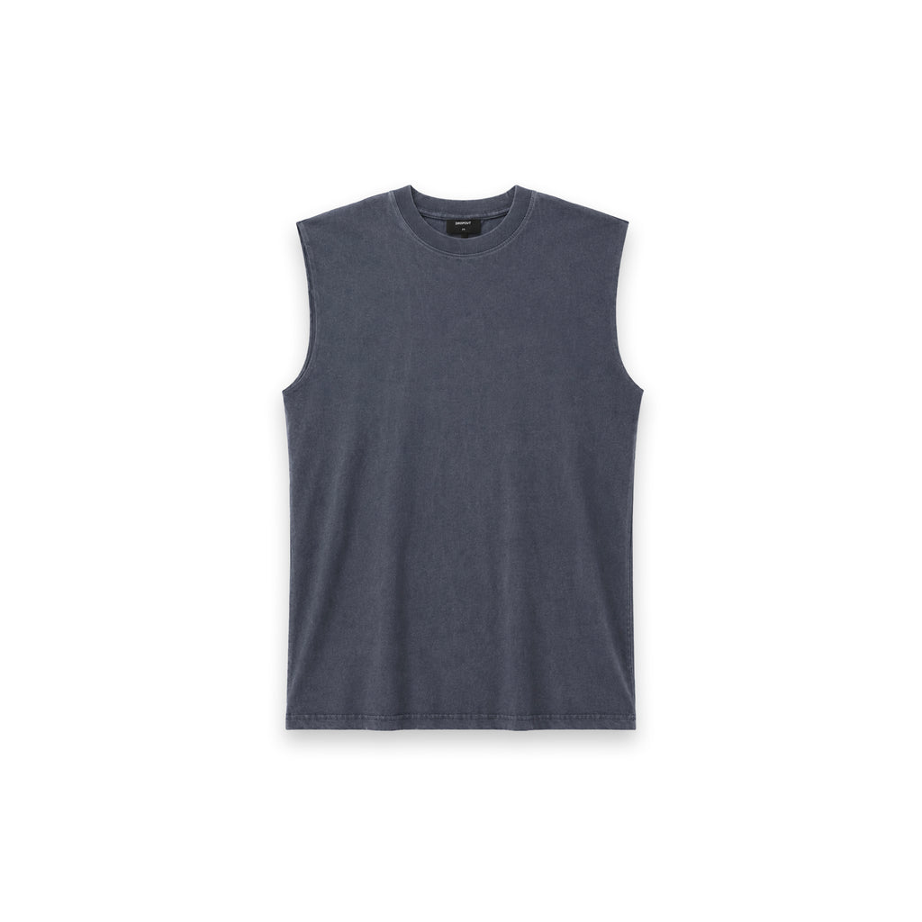CORE OVERSIZED TANK — WASH BLUE