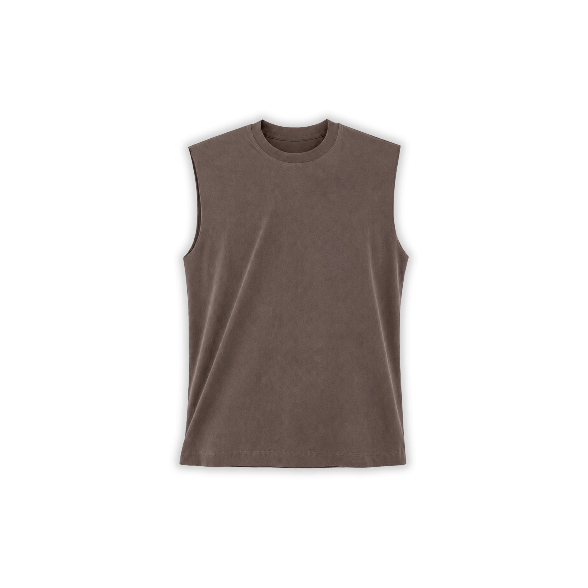 CORE OVERSIZED TANK — WASH BROWN