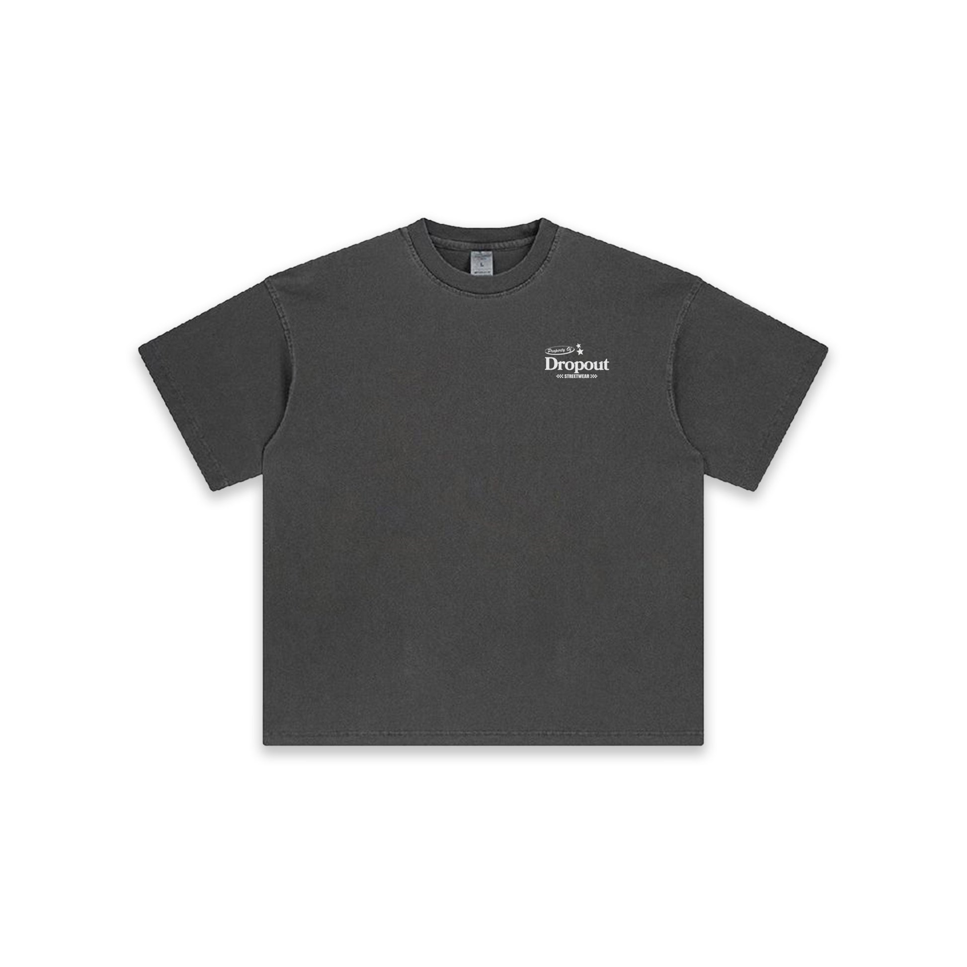 DROPOUT GREY WASH TEE