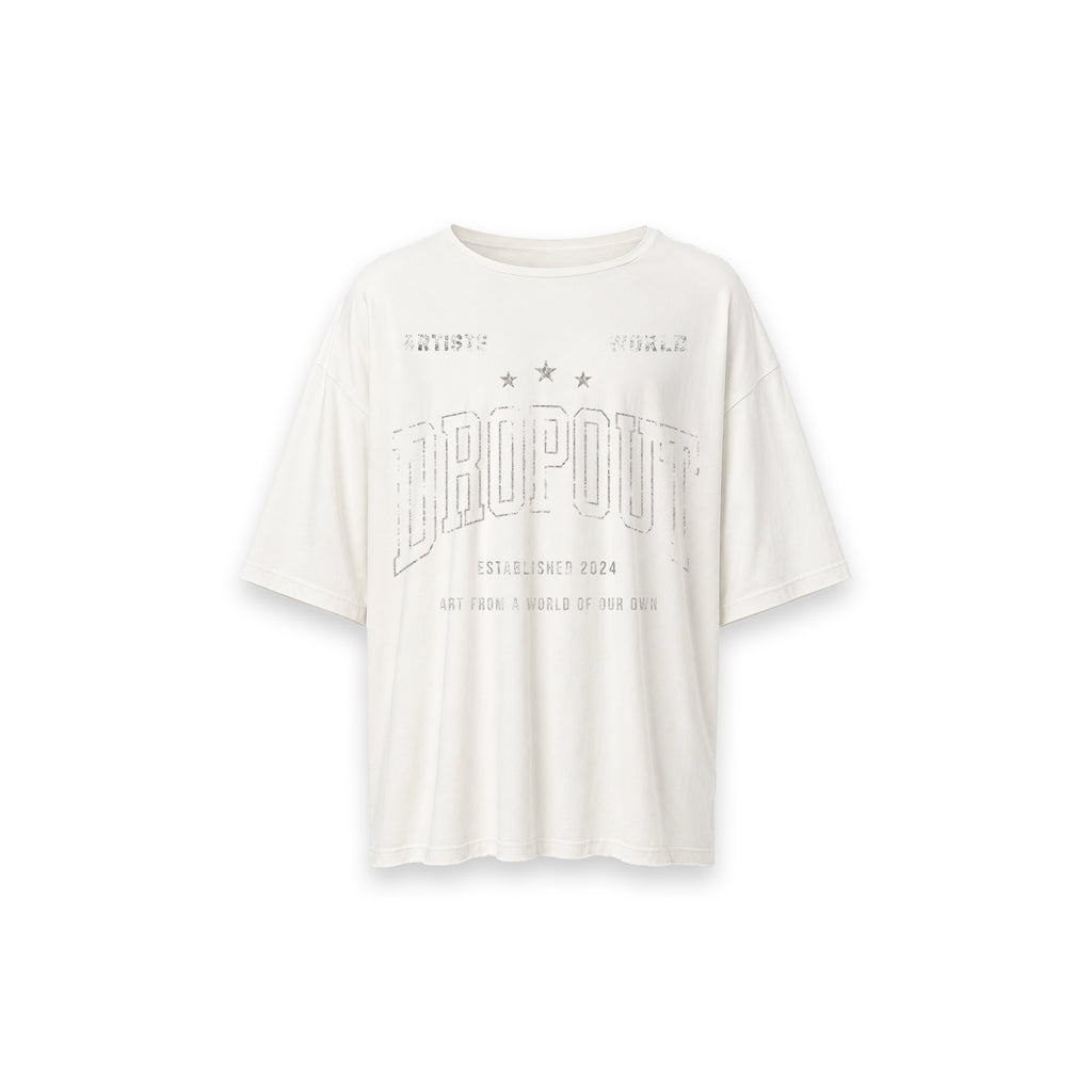 WORLD OF DROPOUT TEE —  WHITE