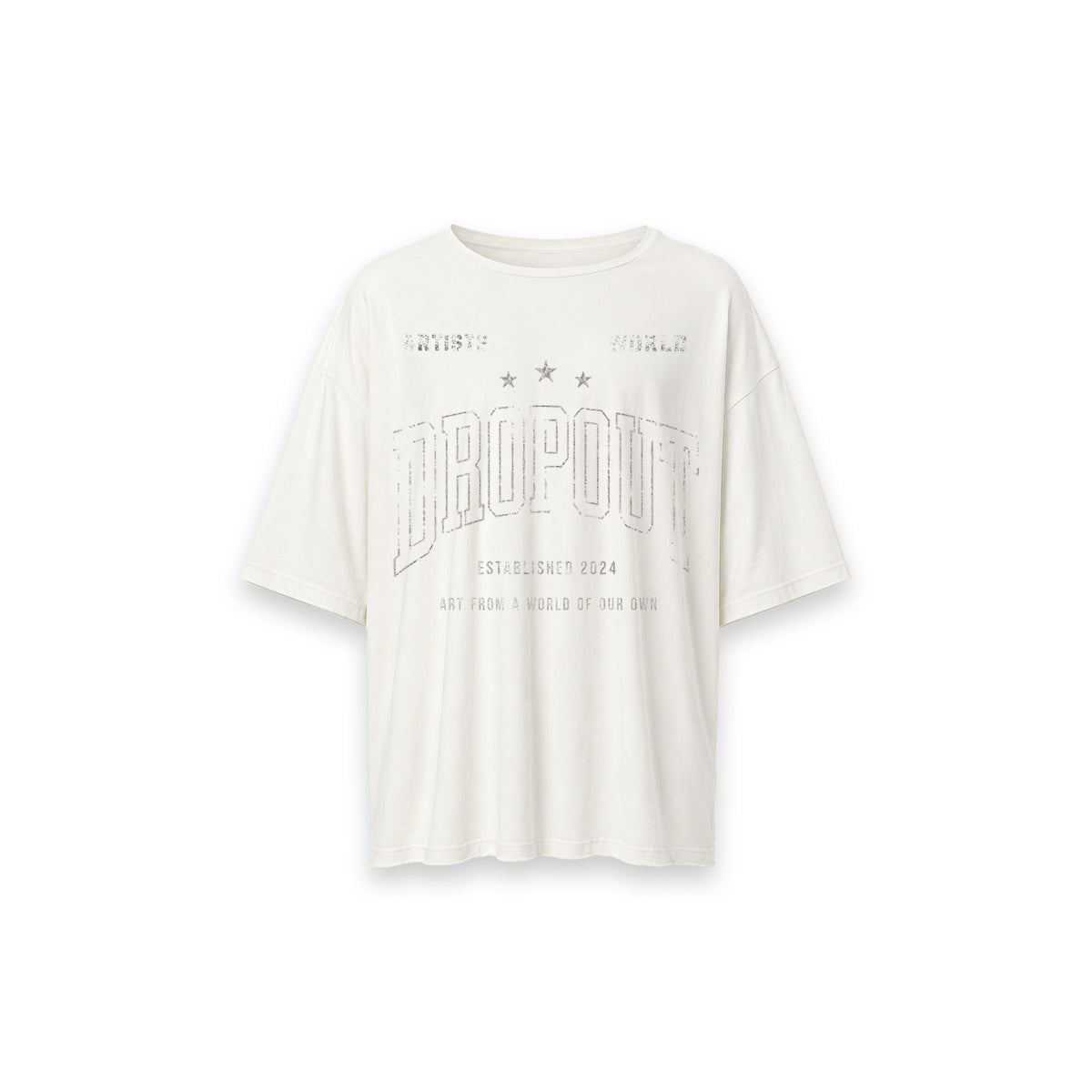 WORLD OF DROPOUT TEE —  WHITE