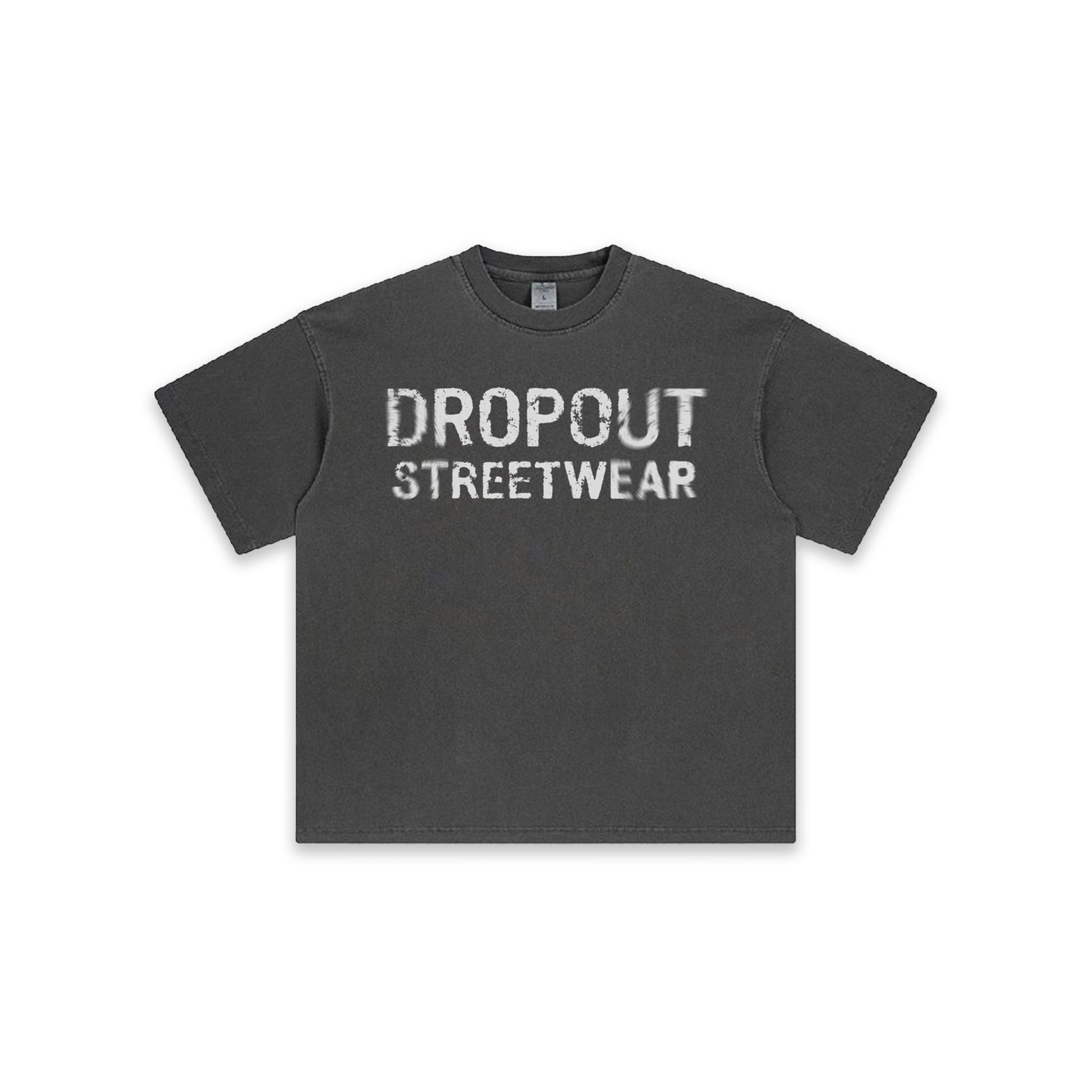 DROPOUT GREY WASH TEE