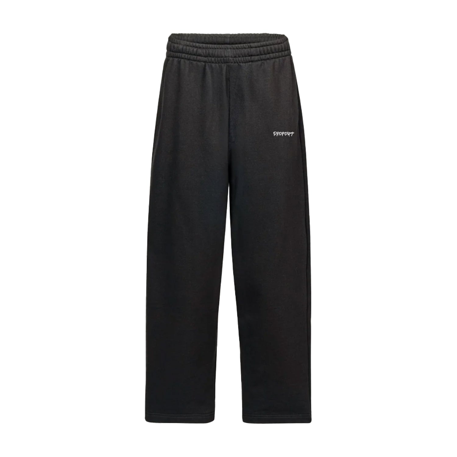 Vintage Black Straight-Leg Relaxed Sweatpants