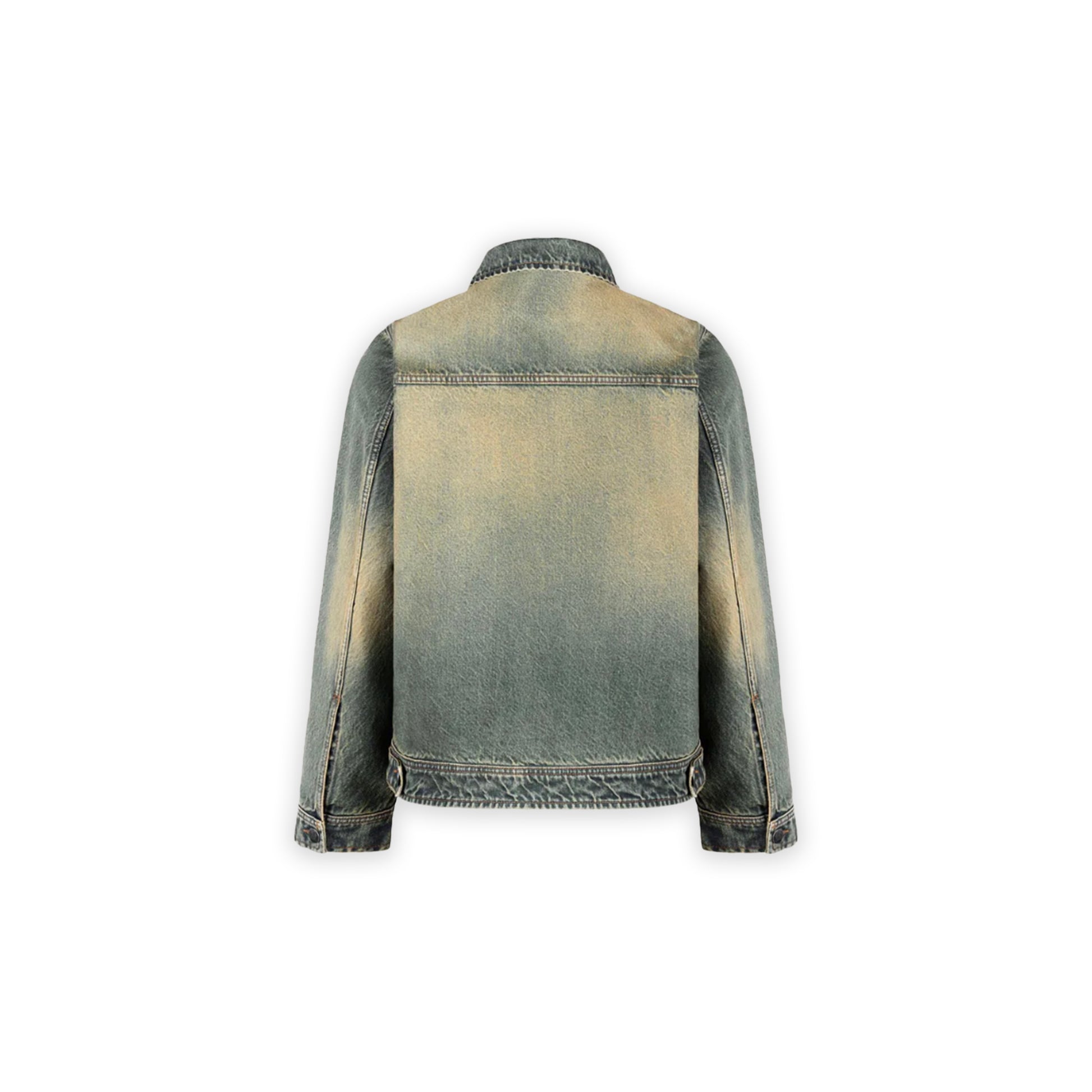 Faded Burn Light Blue Boxy Denim Jacket